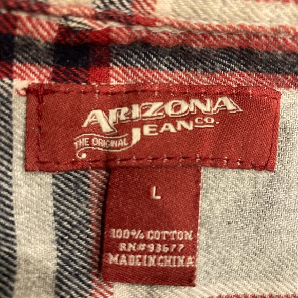 Arizona Men’s Large Flannel - Picture 2 of 2